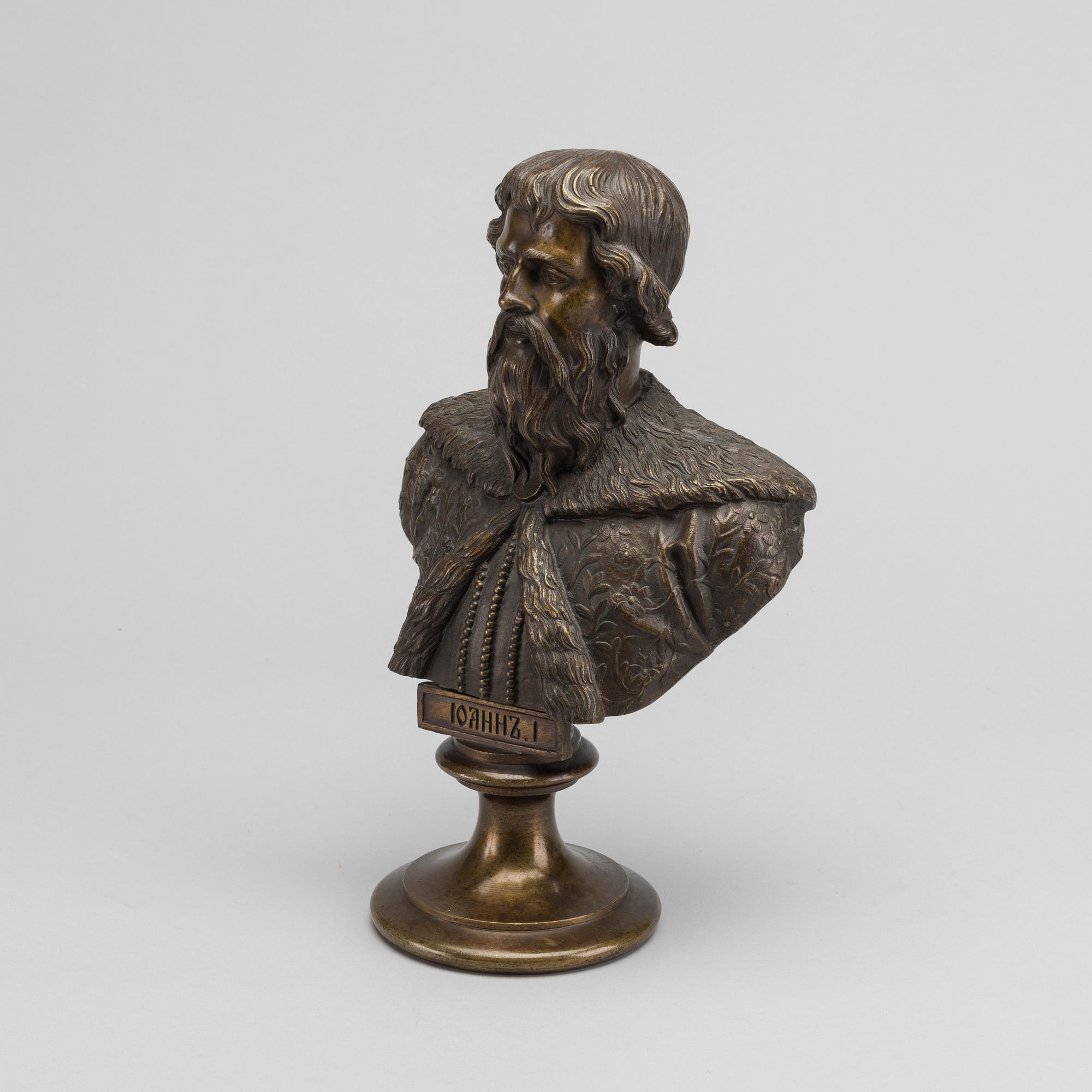 FELIX CHOPIN,  a bronze sculpture, signed and dated 1886.