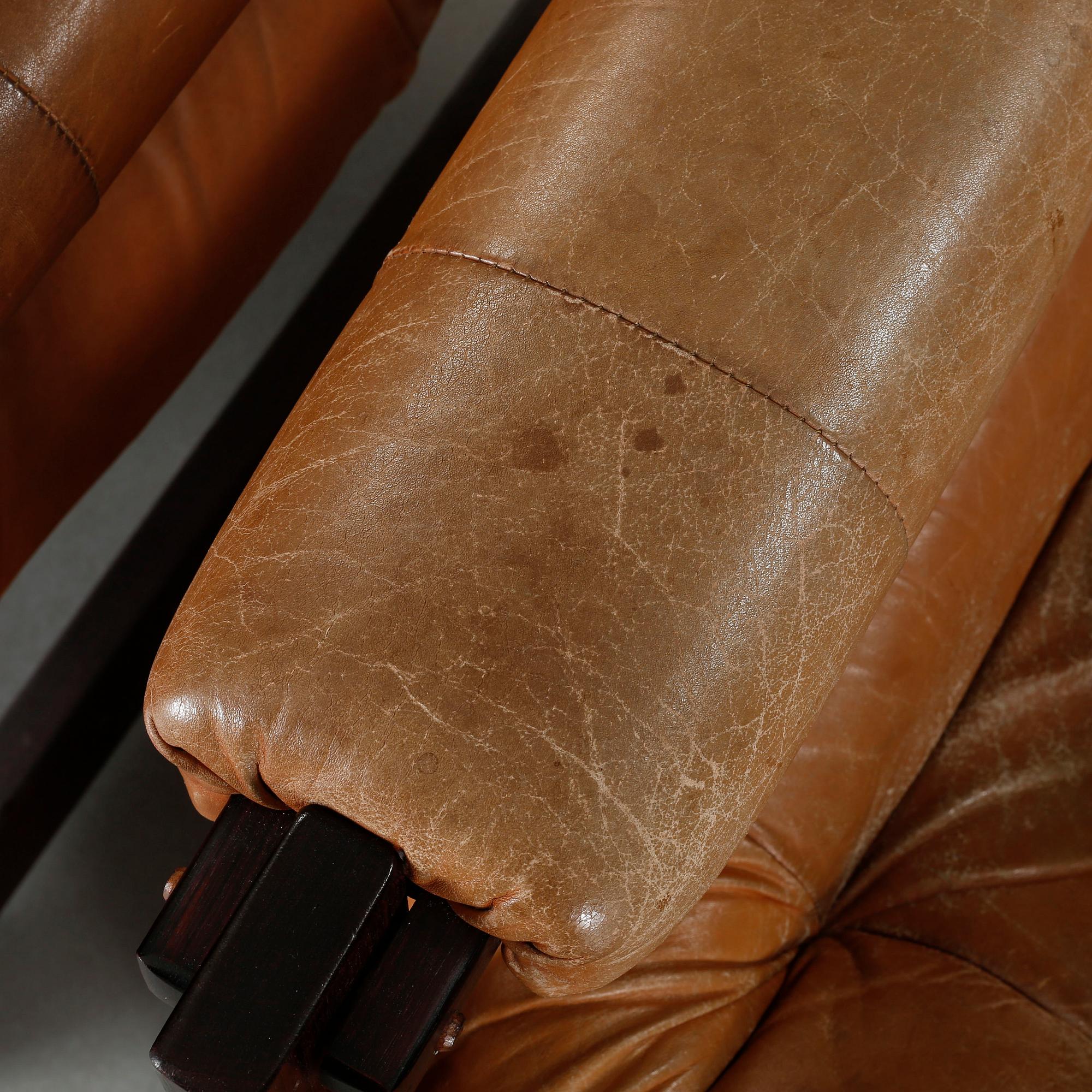 A pair of lounge chairs, 'MP 173', by Percival Lafer, MP Lafer, Brazil, purchased 1976.