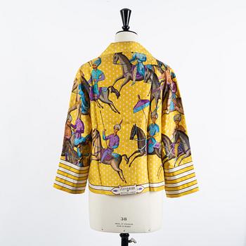 Hermès, set bestående av scarf och blus "Ispahan", Paris, 1960-tal.