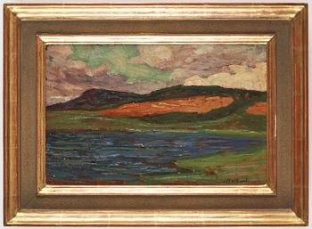 Helmer Osslund, Lake landscape.
