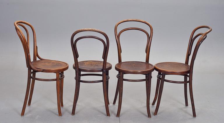 STOLAR, 4 st, snarlika, Thonet-typ, 1900-tal.