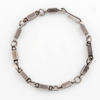 Wiwen Nilsson, Silver necklace and bracelet, Lund 1959 and 1965.