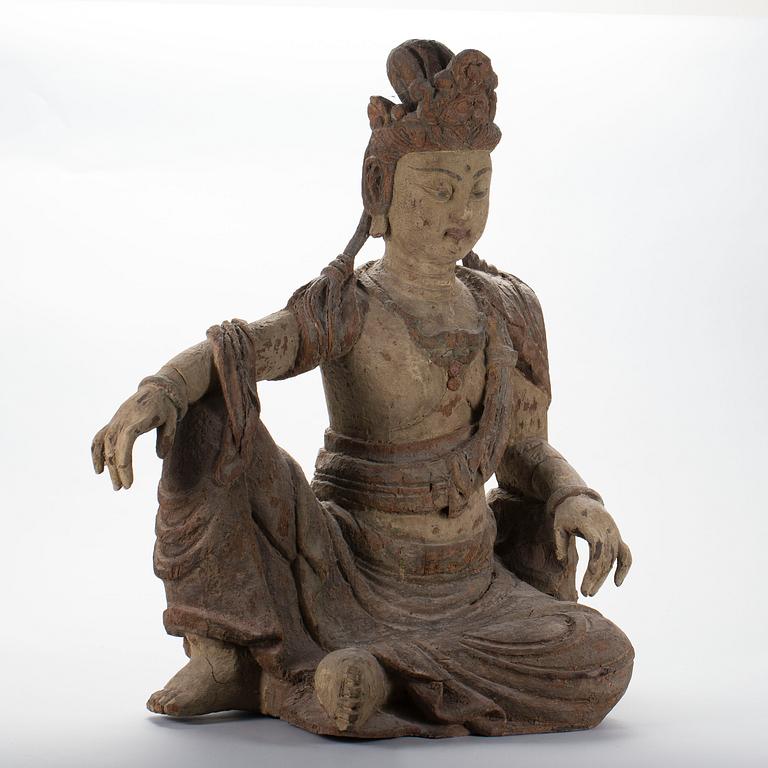 SKULPTUR, trä, Kina.