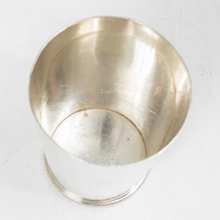 Wiwen Nilsson, a sterling silver beaker, Lund, Sweden 1944.