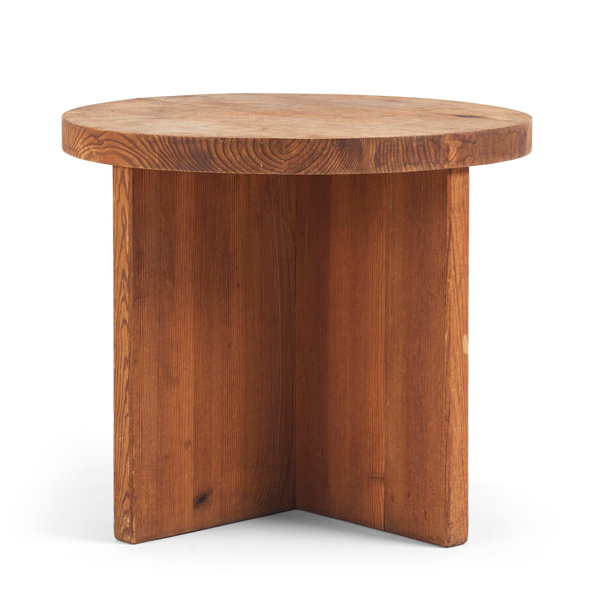 Axel Einar Hjorth, a stained pine "Lovö" table, Nordiska Kompaniet, Sweden, 1930s.