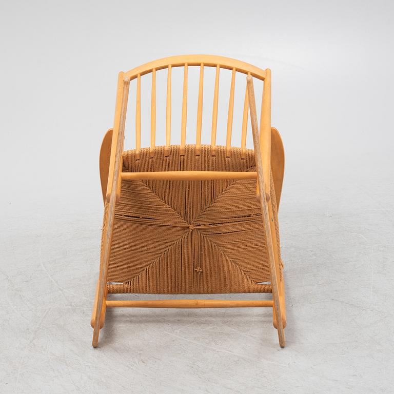 Hans J. Wegner, a 'J16' rocking chair, mid 20th century.