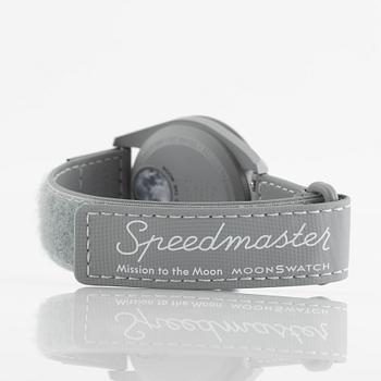 Swatch/Omega, MoonSwatch 1965, "No Reserve", chronograph, wristwatch, 42 mm.