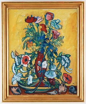 Hilding Linnqvist, "Variation av Blommor i Veneziansk vas" (Variation of Flowers in Venetian Vase).