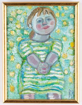 Berta Hansson, oil on panel, signed.