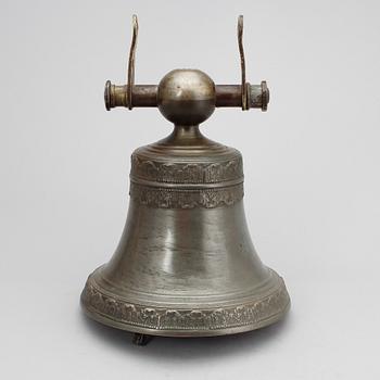 VÄLLINGKLOCKA, malm, Stockholm, 1843.