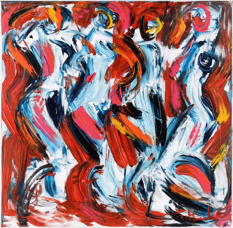 GÖRAN HAUSENKAMP, olja på duk, signerad.