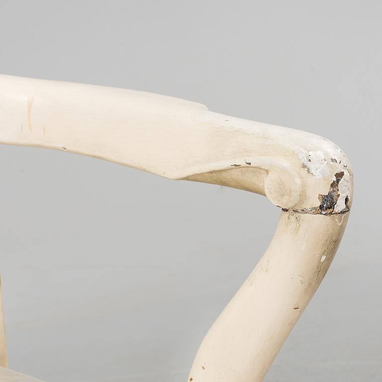 An early 18th century rococo chair.