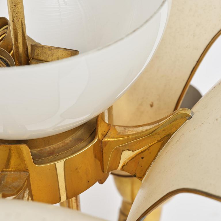 Carl-Axel Acking, a rare ceiling lamp model 982, Bröderna Malmströms Metallvarufabrik, Malmö, 1950s.