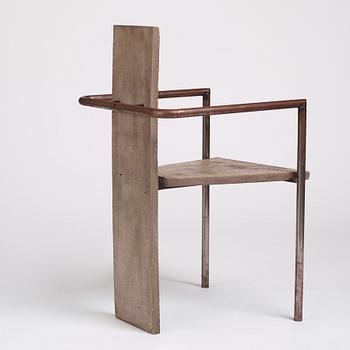 Jonas Bohlin, "Concrete", karmstol, ed. 35/100, Källemo, Värnamo 1981.