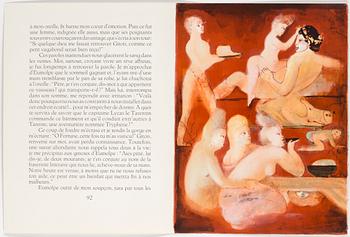 LEONOR FINI, a set of ten signed coloured lithographs, "Satiricon", nr 131, 1970.