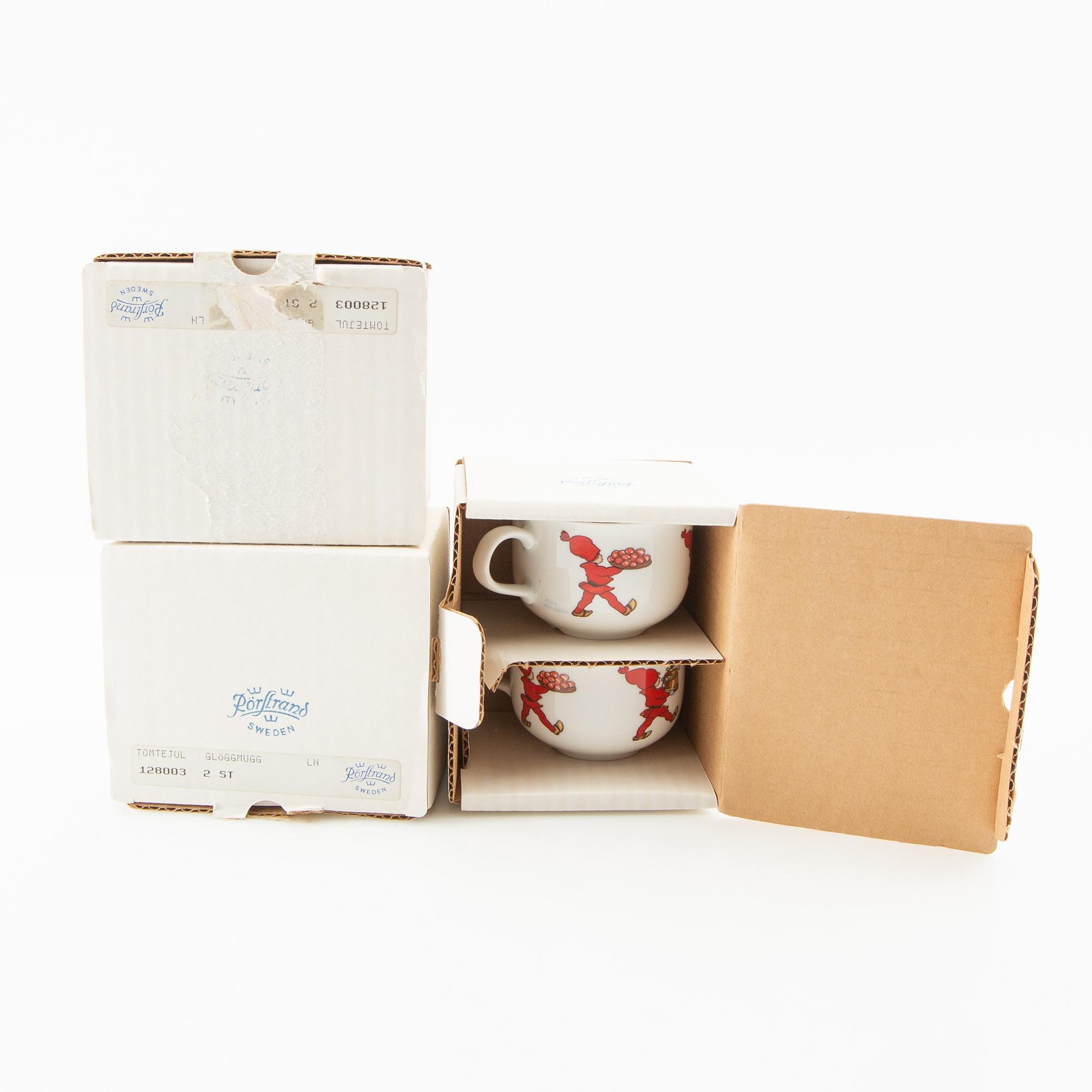 Aina Stenberg, service 27 pcs "Tomtejul", Rörstrand.