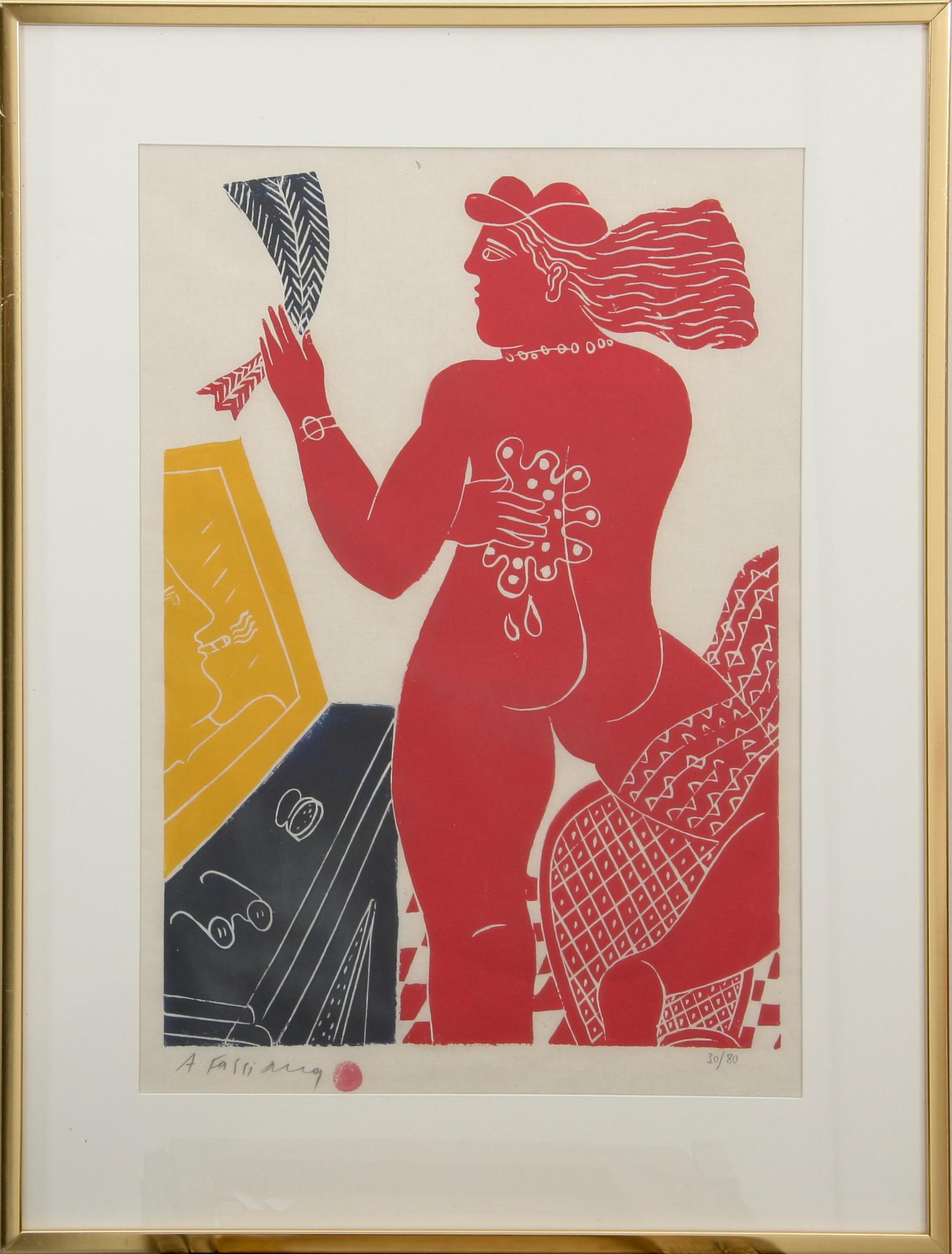 ALEXANDRE FASSIANOS, litografi, sign o numr 30/80.