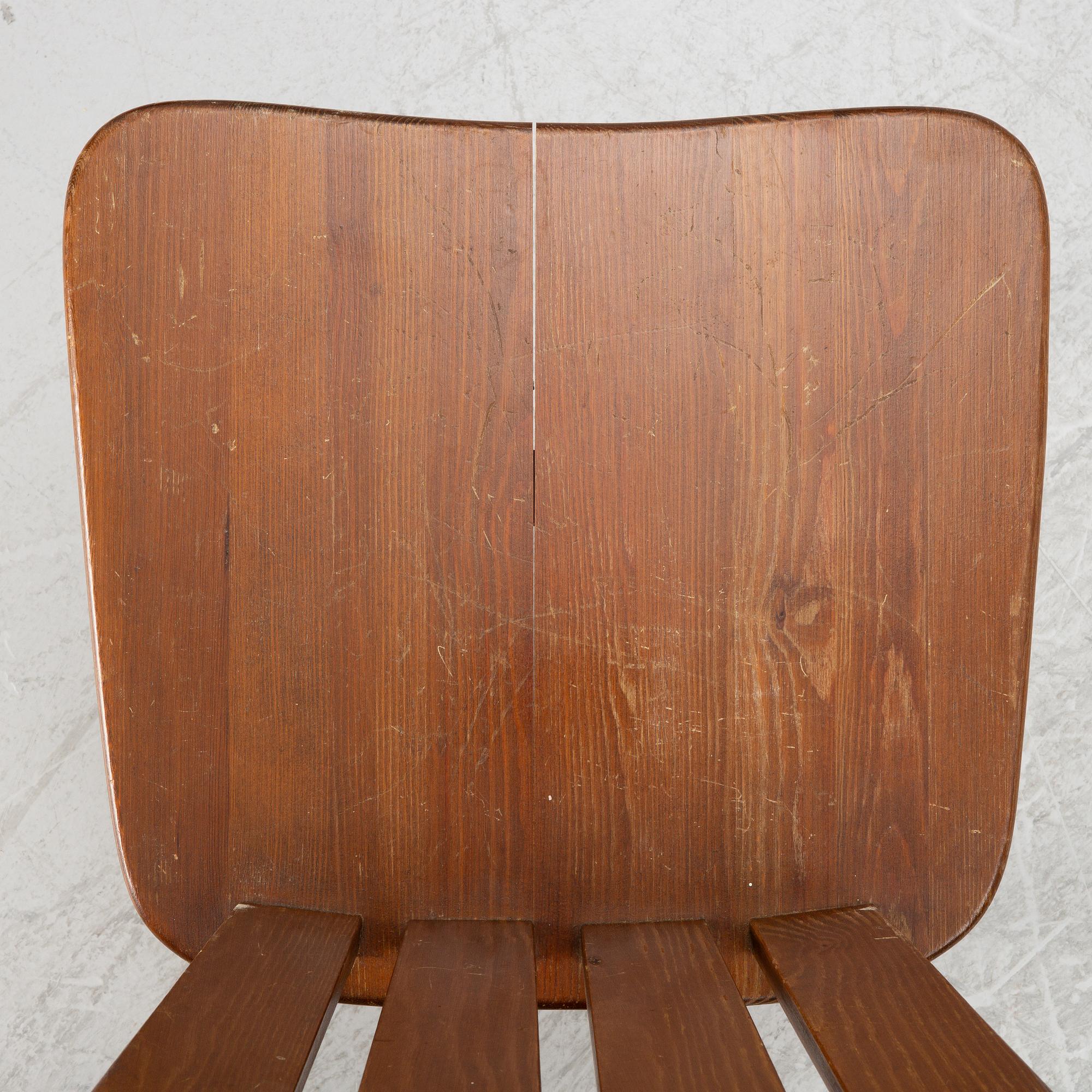 Göran Malmvall, six chairs, Svensk Fur, Karl Andersson & Söner, 1970-tal.