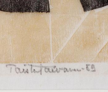 TAISTO TOIVONEN, träsnitt, signerad och daterad -59., numrerad I/30 II/6/25 Tpl'a.