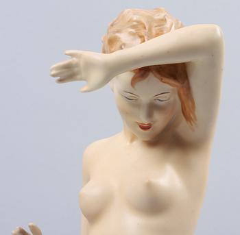 SKULPTUR, porslin, Tjeckoslovakien, 1920-tal.