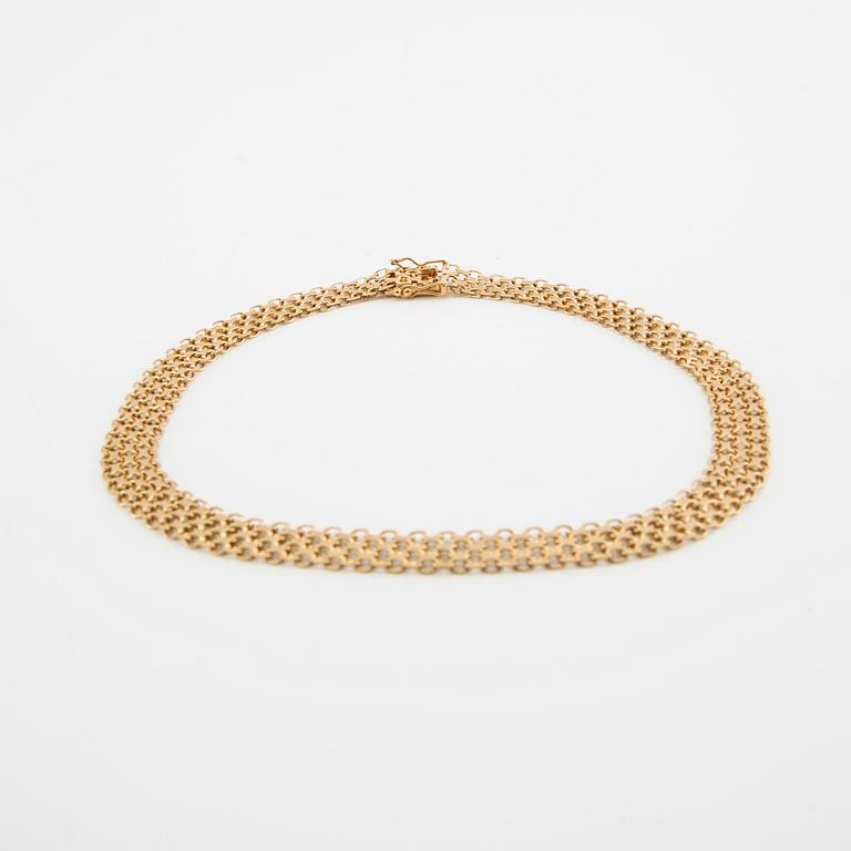 Necklace X-link 18K gold.