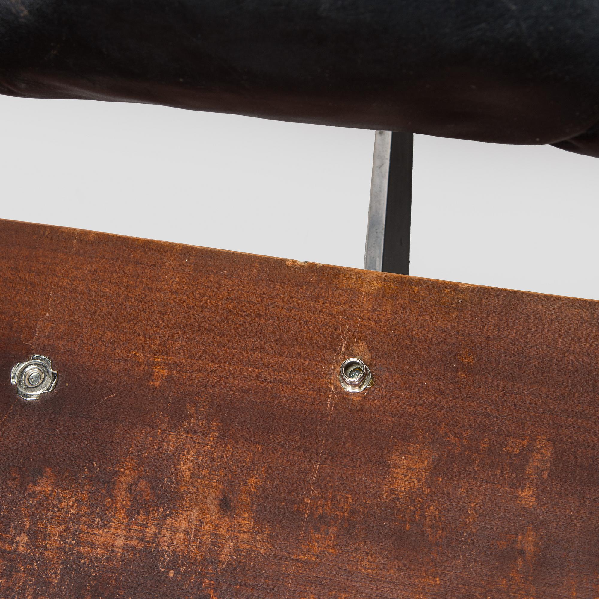Charles and Ray Eames, a 1960s 'Lounge chair' and stool for Herman Miller.