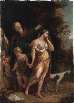 OKÄND KONSTNÄR, olja på duk, 1800-tal.