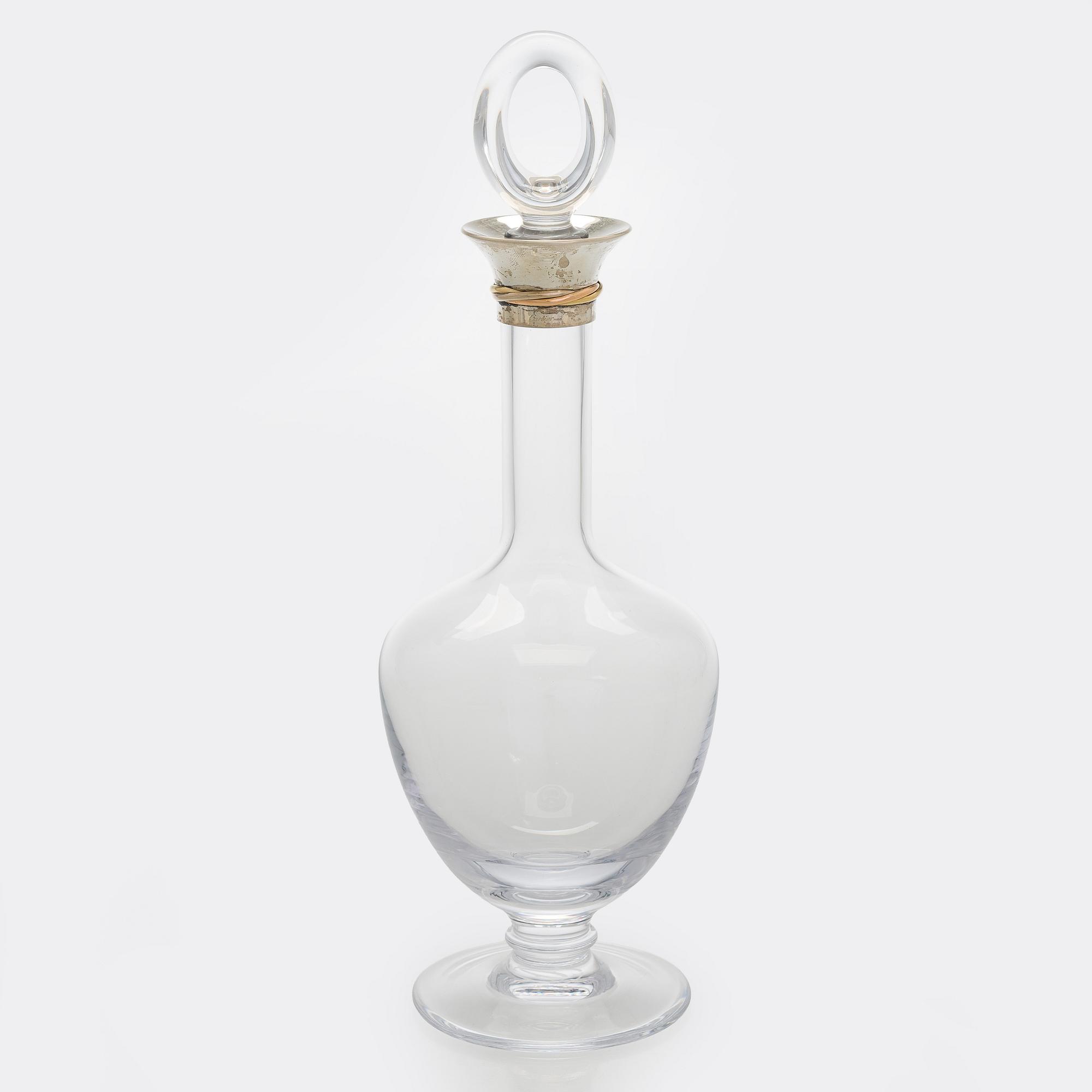 Cartier, A late 20th century wine carafe, France.