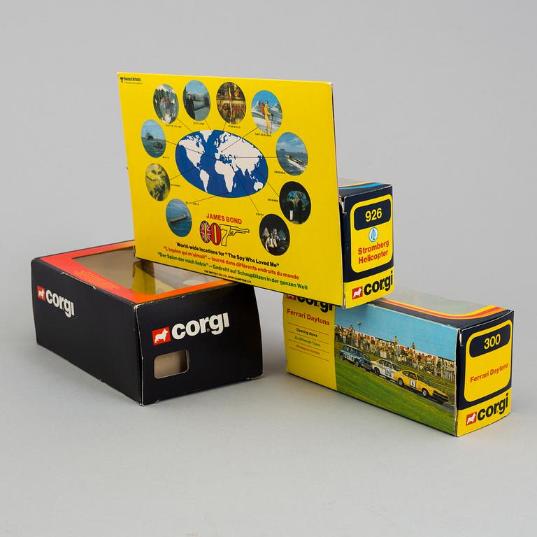 13 Corgi vehicles, England 1970's-80's.