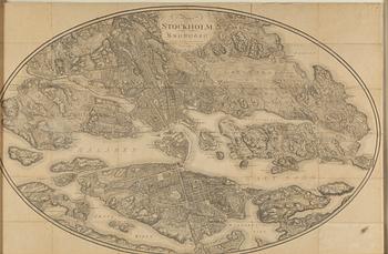 MAP/ENGRAVING, by Carl Akrell, 19th Century.
