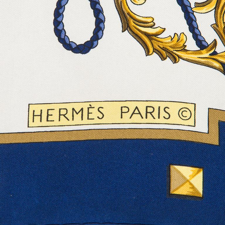 Hermès, 'Les Clefs' scarf.