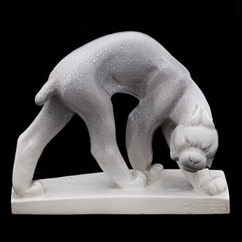 JUSSI MÄNTYNEN, a porcelain sculpture signed J. Mäntynen 1930.