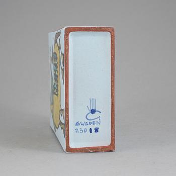 VAS, fajans, "Karneval", Stig Lindberg, Gustavsbergs studio, i produktion 1958-1962.