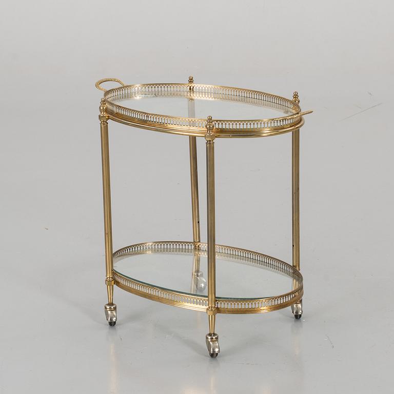 A SERVING TROLLEY FROM THE SECOND HALF 20TH CENTURY.