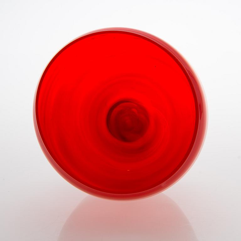 Kaj Franck, skål, "Rosso" signerad Kaj Franck Nuutajärvi Notsjö.