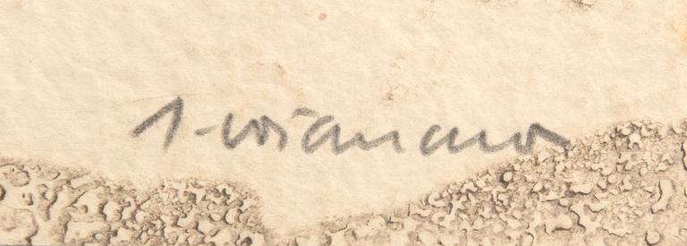 James Coignard,  carborundum signerad och numrerad 10/75.