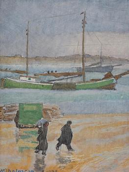 Carl Wilhelmson, "Regn. Lysekil" ("Rain. Lysekil").
