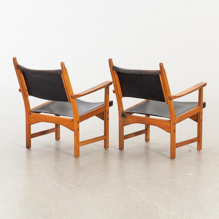 CARL MALMSTEN & YNGVE EKSTRÖM, fåtöljer ett par, "Caryngo", ESE-möbler, Vaggeryd, 1955.