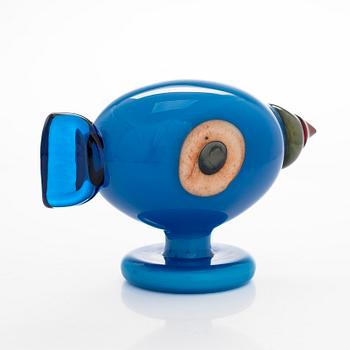 Oiva Toikka, A glas bird 'Turkey fowl' and glass egg 'Turkey Fowl Egg', second quality, signed O. T. II Nuutajärvi.