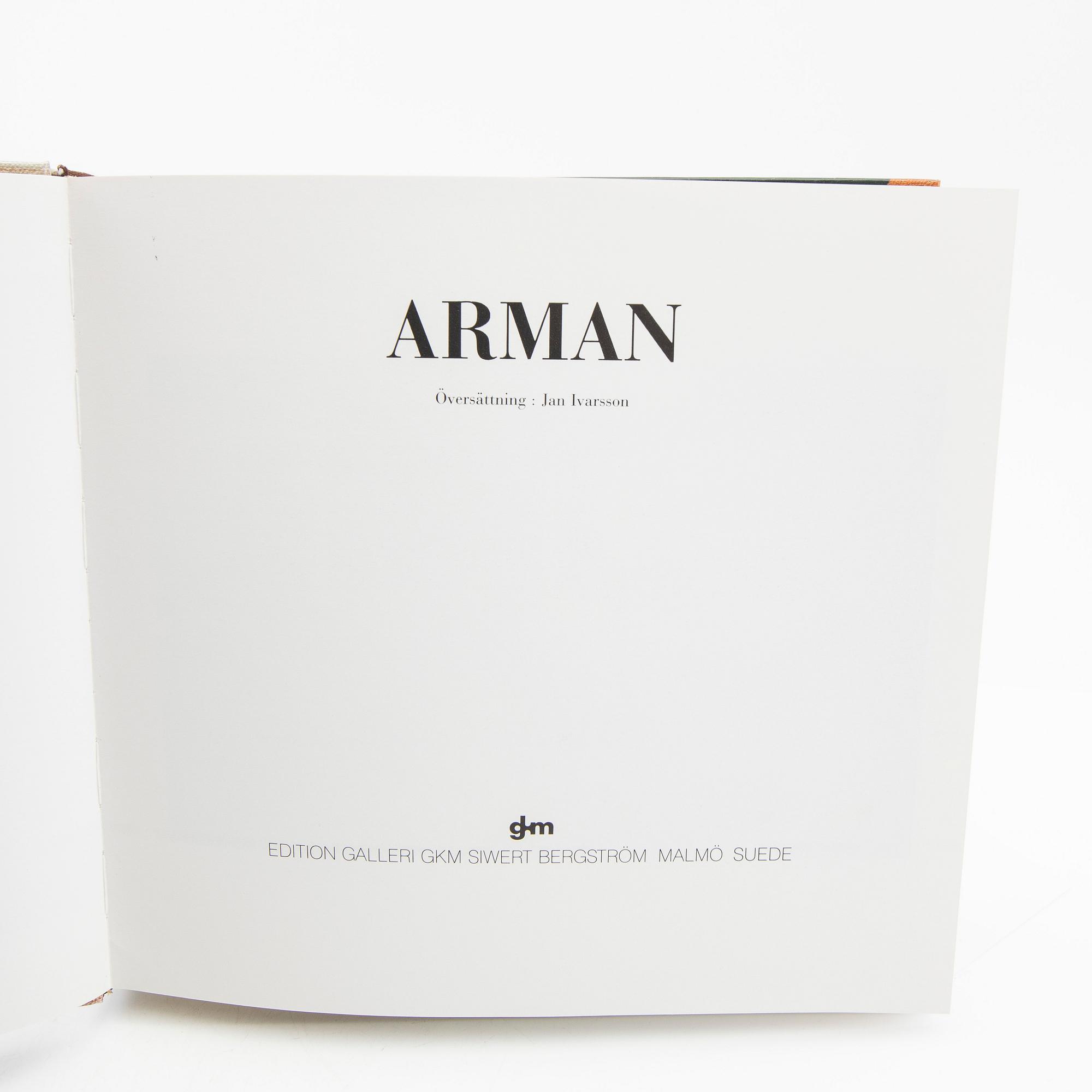 Art books 6 pcs; 3 x Arman, 2 x Wunderlich, 1 x Cesar (signed).