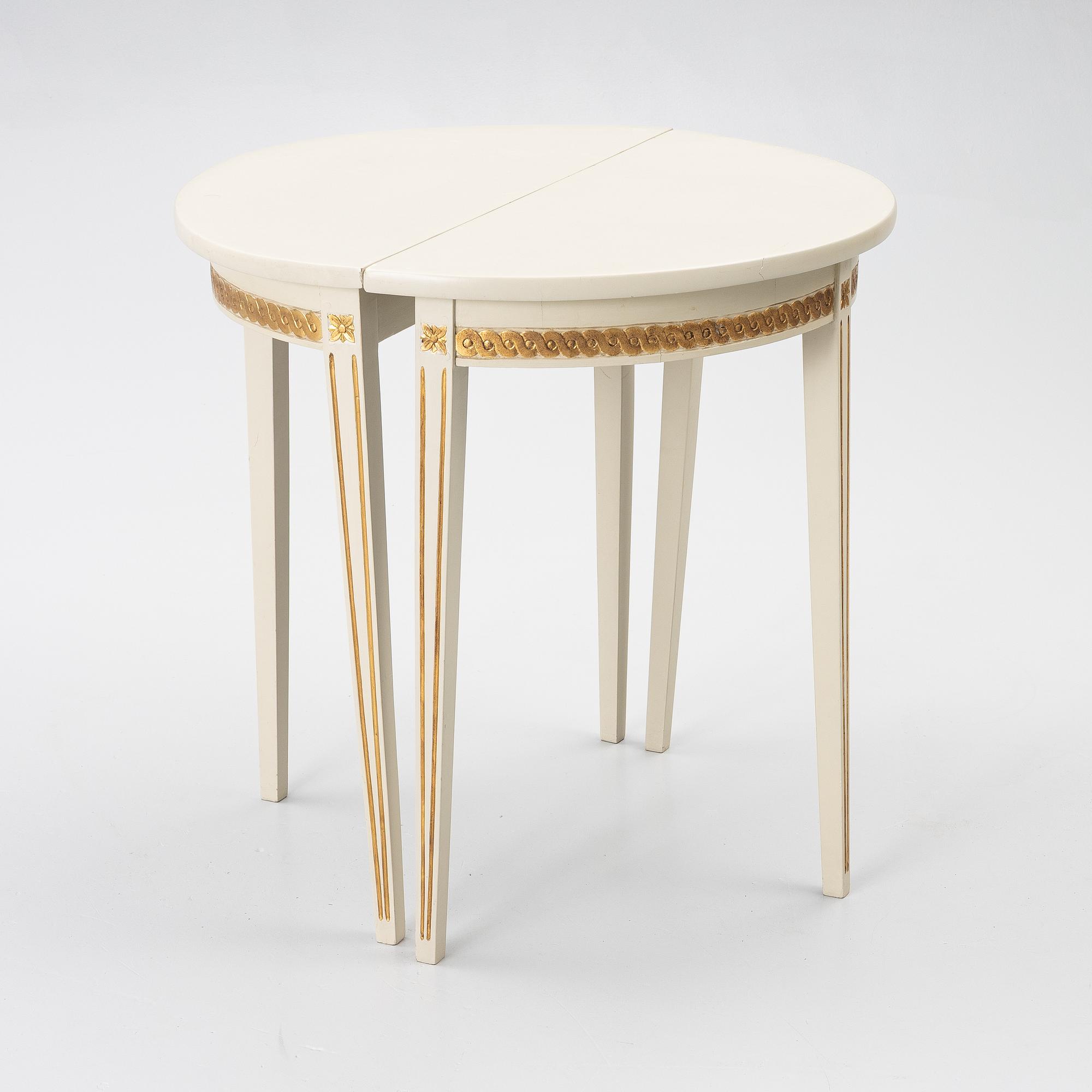 Side tables, a pair, Gustavian style, 19th century.