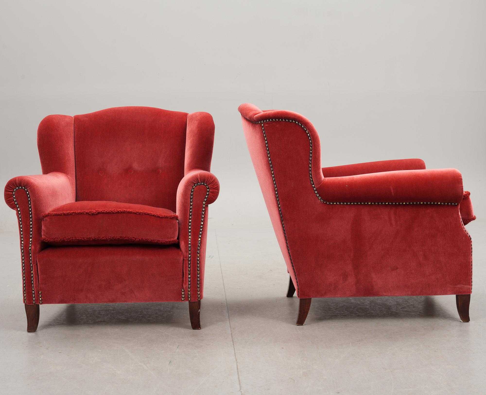 SALONGSMÖBLEMANG, 3 delar, 1900-talets mitt.