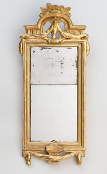 716. SPEGEL,  Per Westin (bildhuggare och spegelmakare i Stockholm från 1776). Gustaviansk.