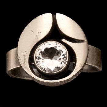 Silver jewellery, rock crystal, Karl Laine, Stigbert and others, 6 lots.