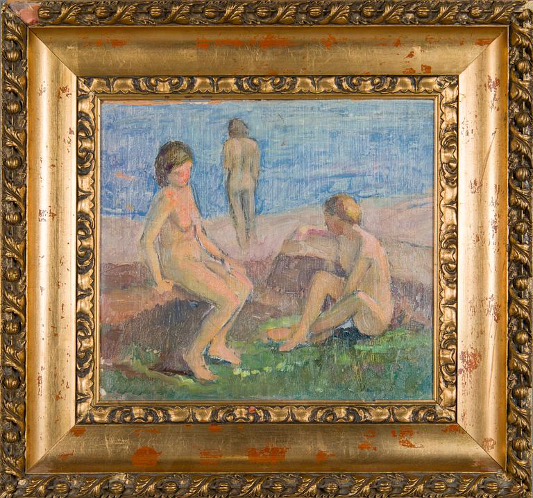 Veikko Vionoja, På stranden.