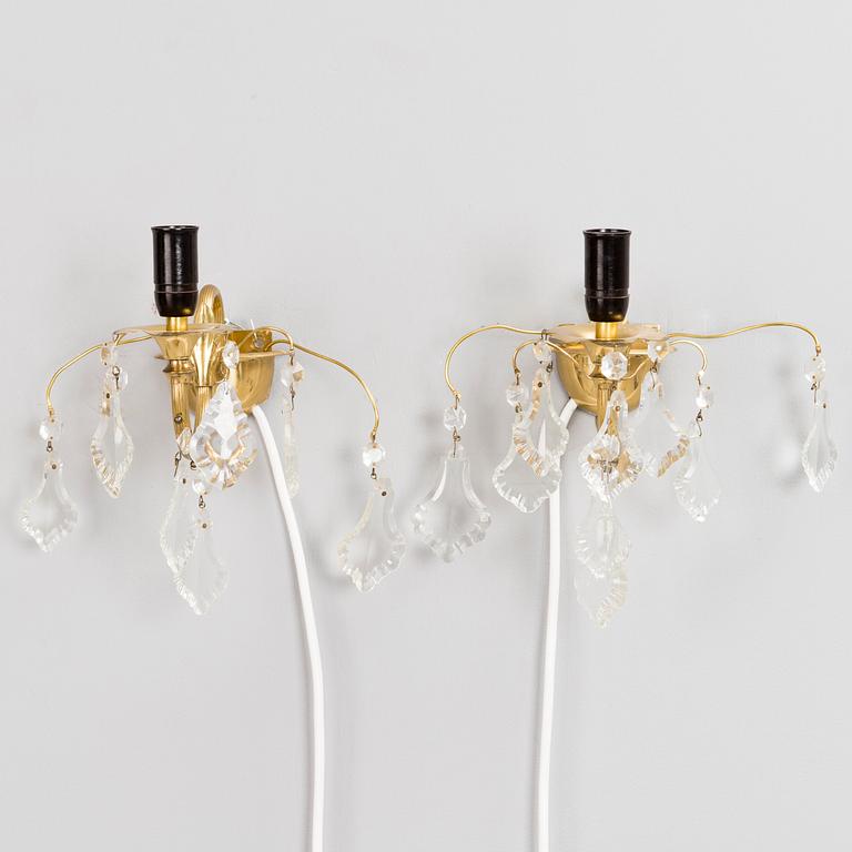 A pair of wall lights for Idman mid-20th century.