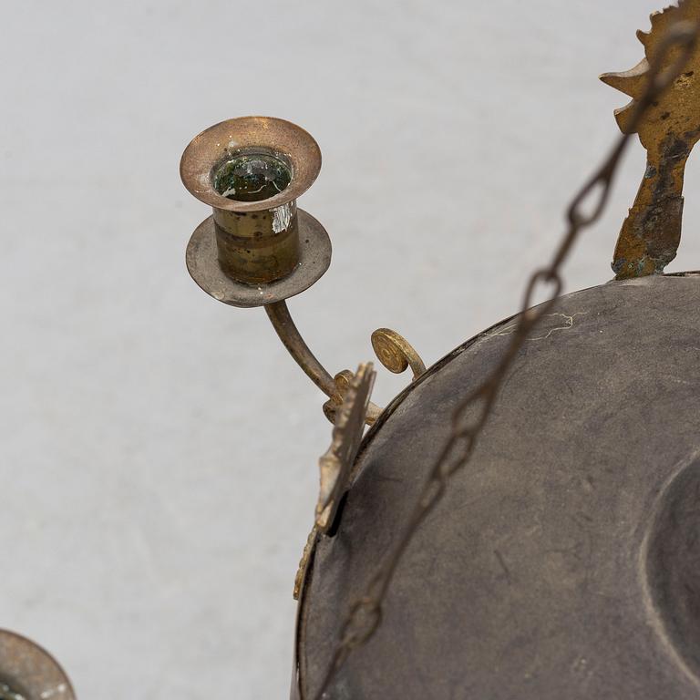 A hanging lamp, empire-style, first half of the 20th century.