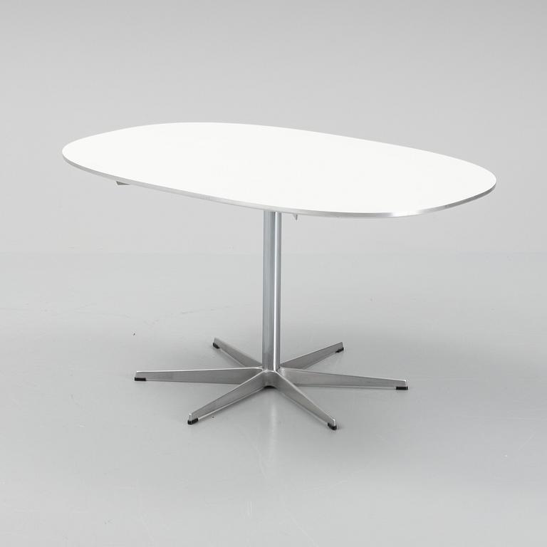 An Arne Jacobsen table for Fritz Hansen, Signed with label and dated 1985.