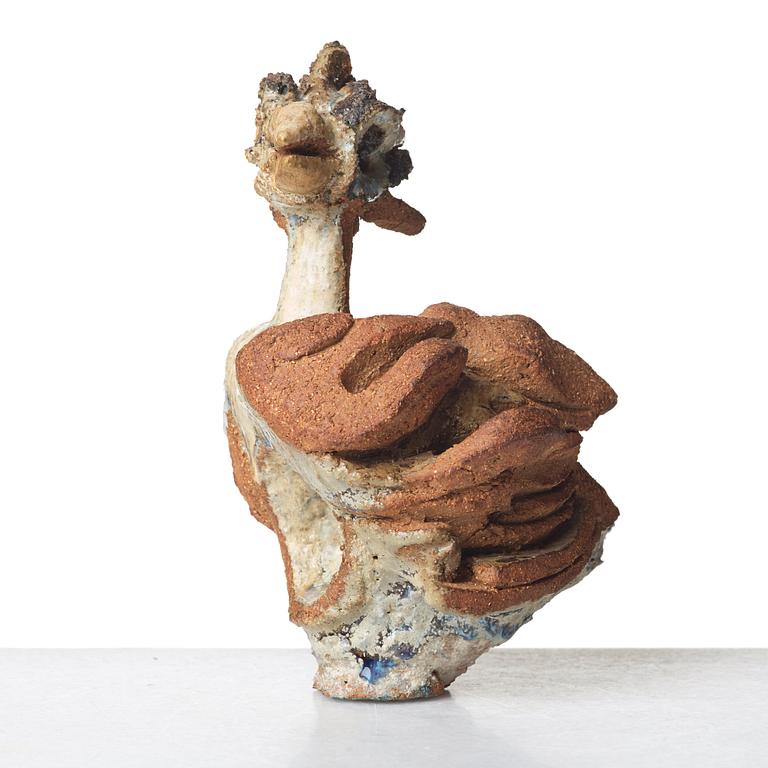 Tyra Lundgren, a stoneware sculpture of a bird, Sweden 1967.