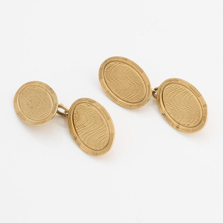 Cufflinks, 18K gold, United Kingdom.